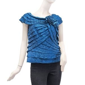Bellissima Blue Bloom Top
